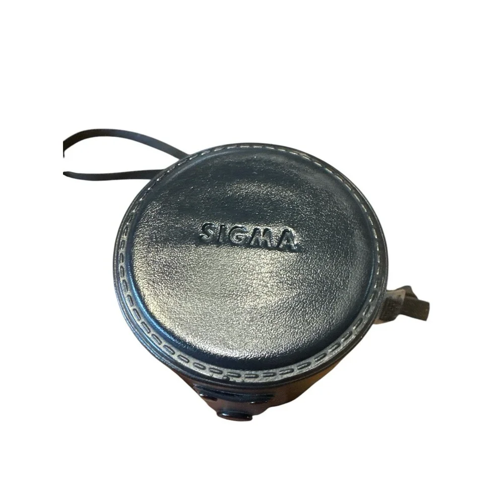 VINTAGE SIGMA MINI-WIDE LENS1:2.8,f=28 mm, COMPLETE WITH HARD LEATHER CASE STRAP